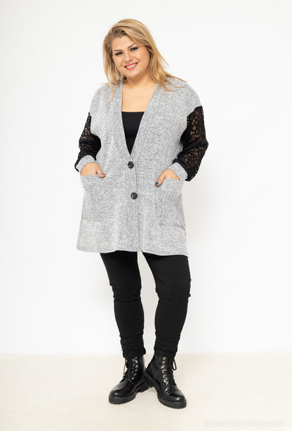 Plus Size Zippered vest