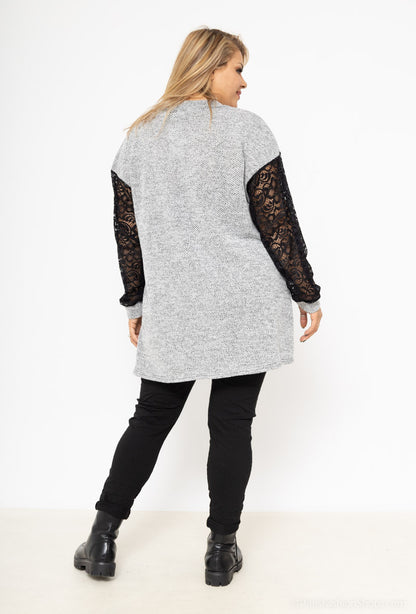 Plus Size Zippered Vest