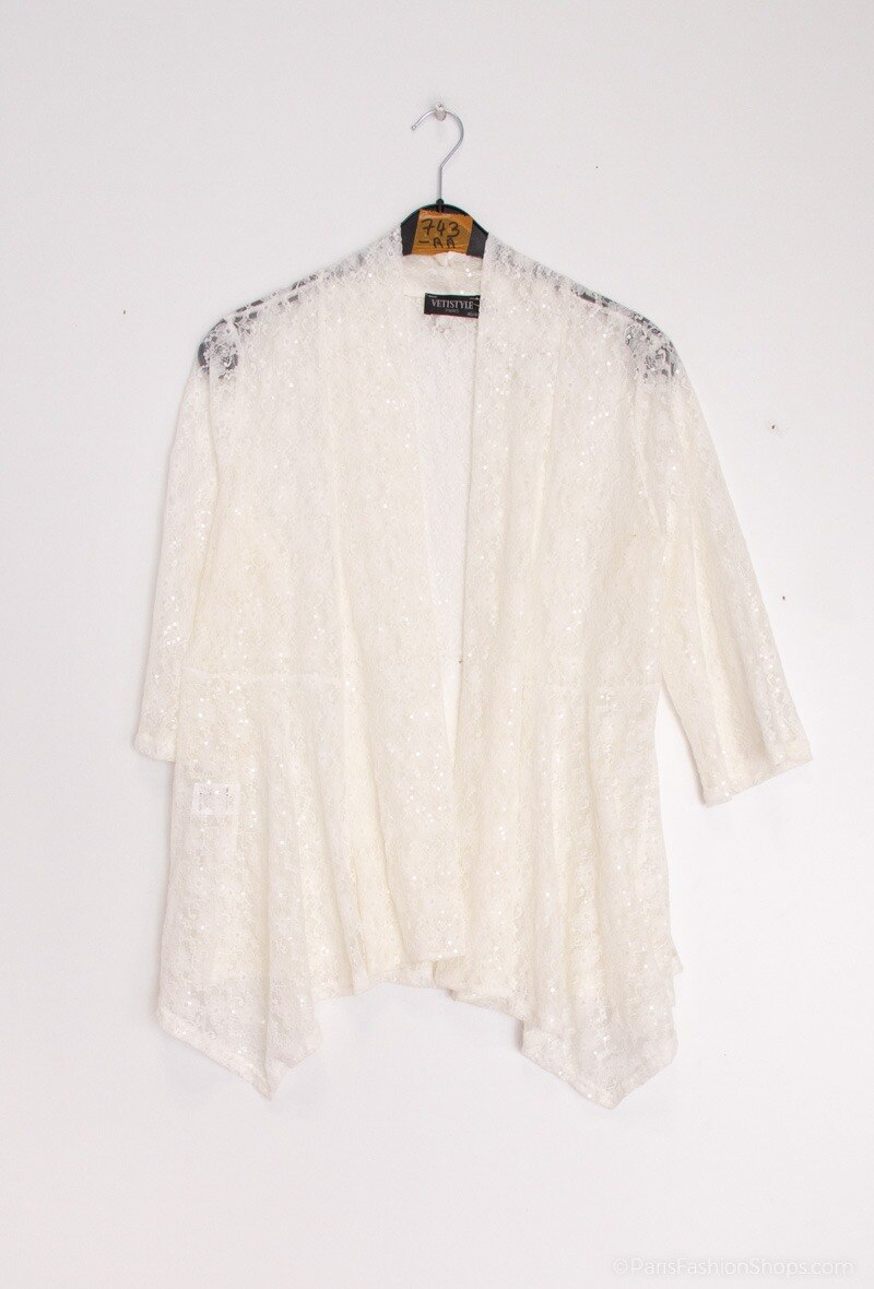 Plus Size Vest med paljetter