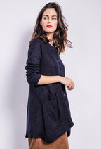 Plus Size Kofta med Knappar