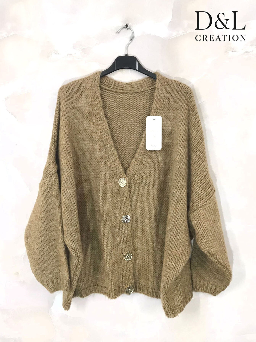 Plus Size Ultra-soft buttoned fleece cardigan sizes 40 to 56