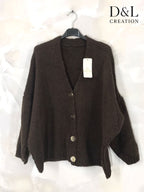 Plus Size Ultra-soft Knäppbar Fleece Cardigan
