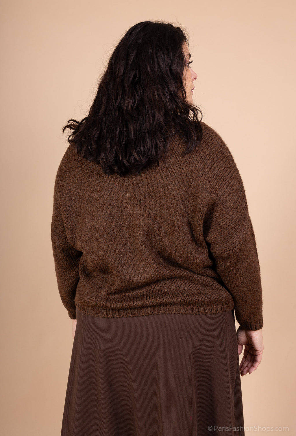 Ultra-soft buttoned fleece cardigan i storlek 40 till 56