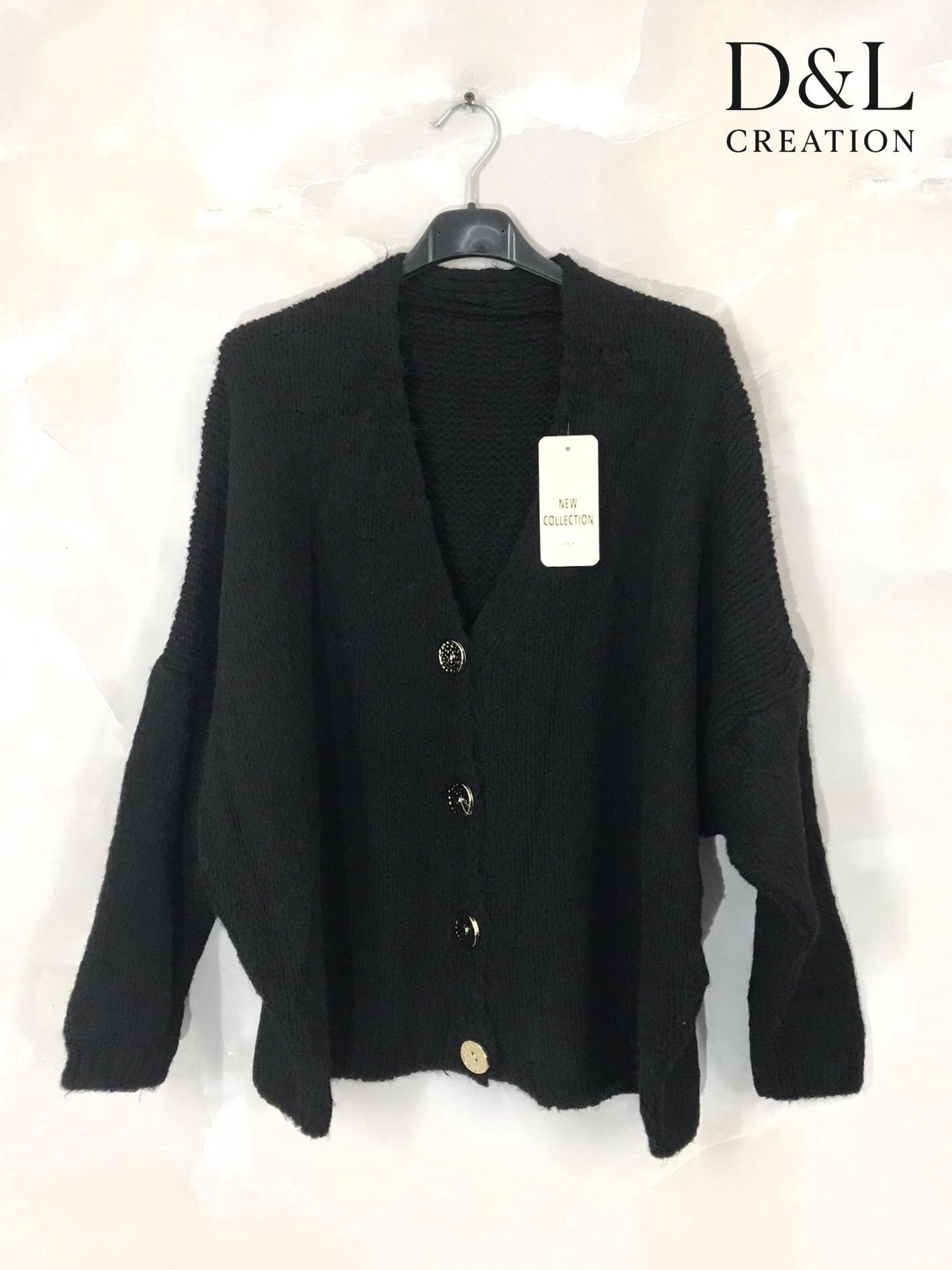 Ultra-soft buttoned fleece cardigan sizes 40 to 56 i Stor Storlek