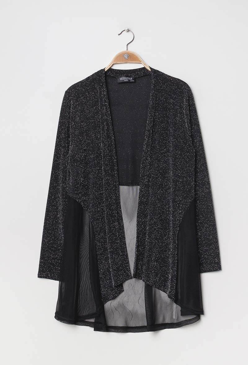 Plus Size Shiny cardigan