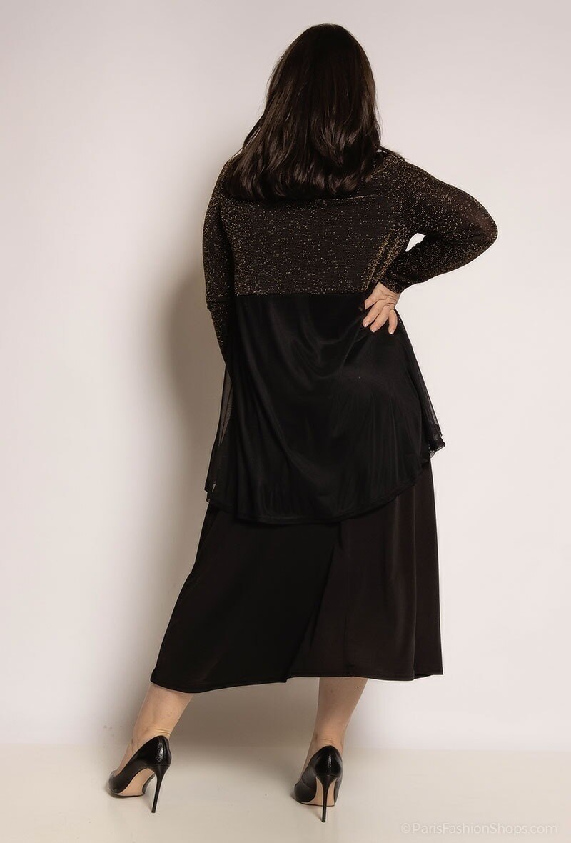 Plus Size Shiny Cardigan