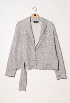 Plus Size Cropped wrap cardigan