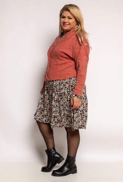 Plus Size Cropped Wrap Cardigan