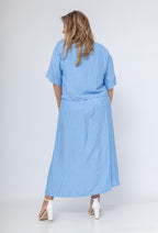 Plus Size Korta Ärm Croppad Västen med Fickor