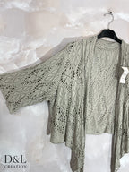 Plus Size T38 T54 T54 Spets Bolero Vest