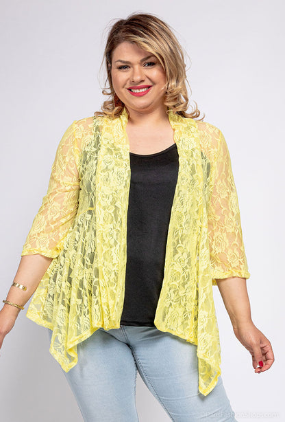 Plus Size Lace cardigan