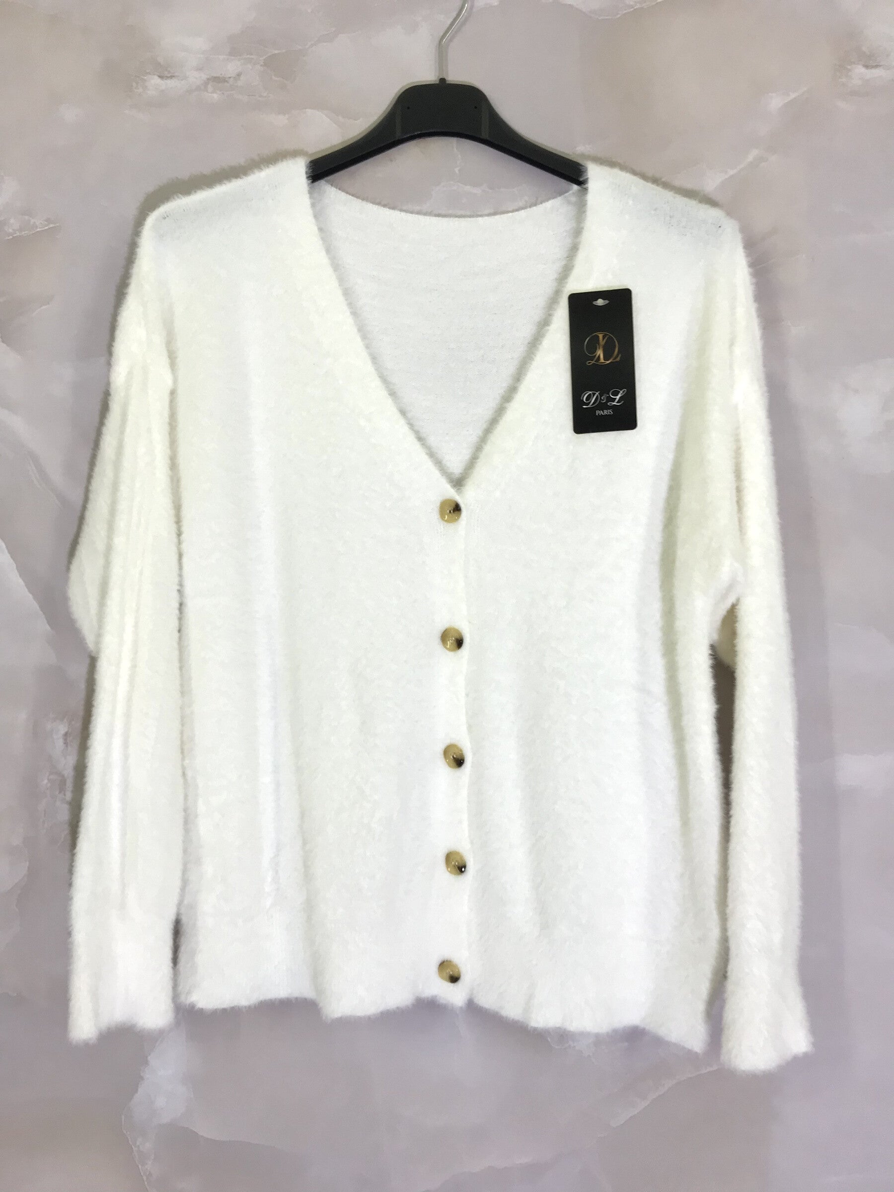 Plus Size Ultra Soft and Elastic V-Neck Cardigan