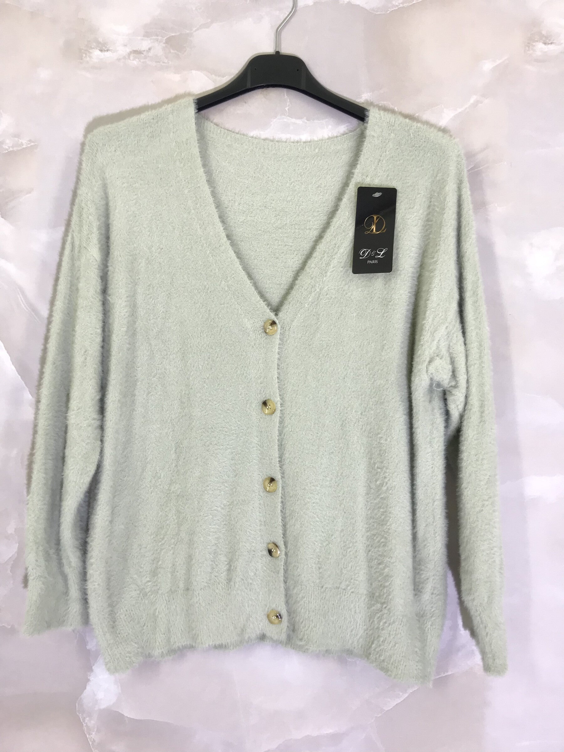 Plus Size Ultra Soft and Elastic V-Neck Cardigan