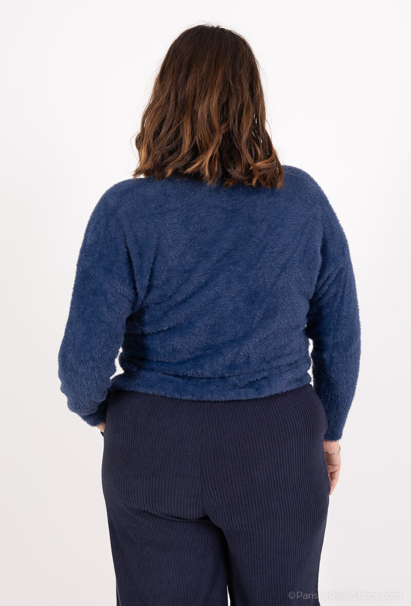 Plus Size Ultra Soft and Elastic V-Neck Cardigan