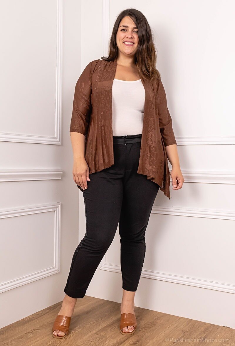 Plus Size Spets Cardigan