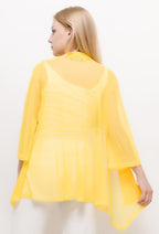 Plus Size Cardigan i Transparent Tulle