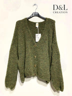 Ultra-soft plus size cardigan med alpaca T40 till T54 i Stor Storlek