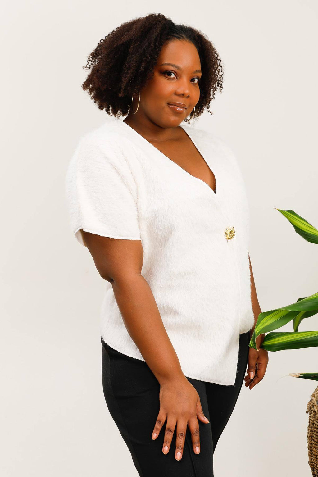 Plus size cardigan i Stor Storlek