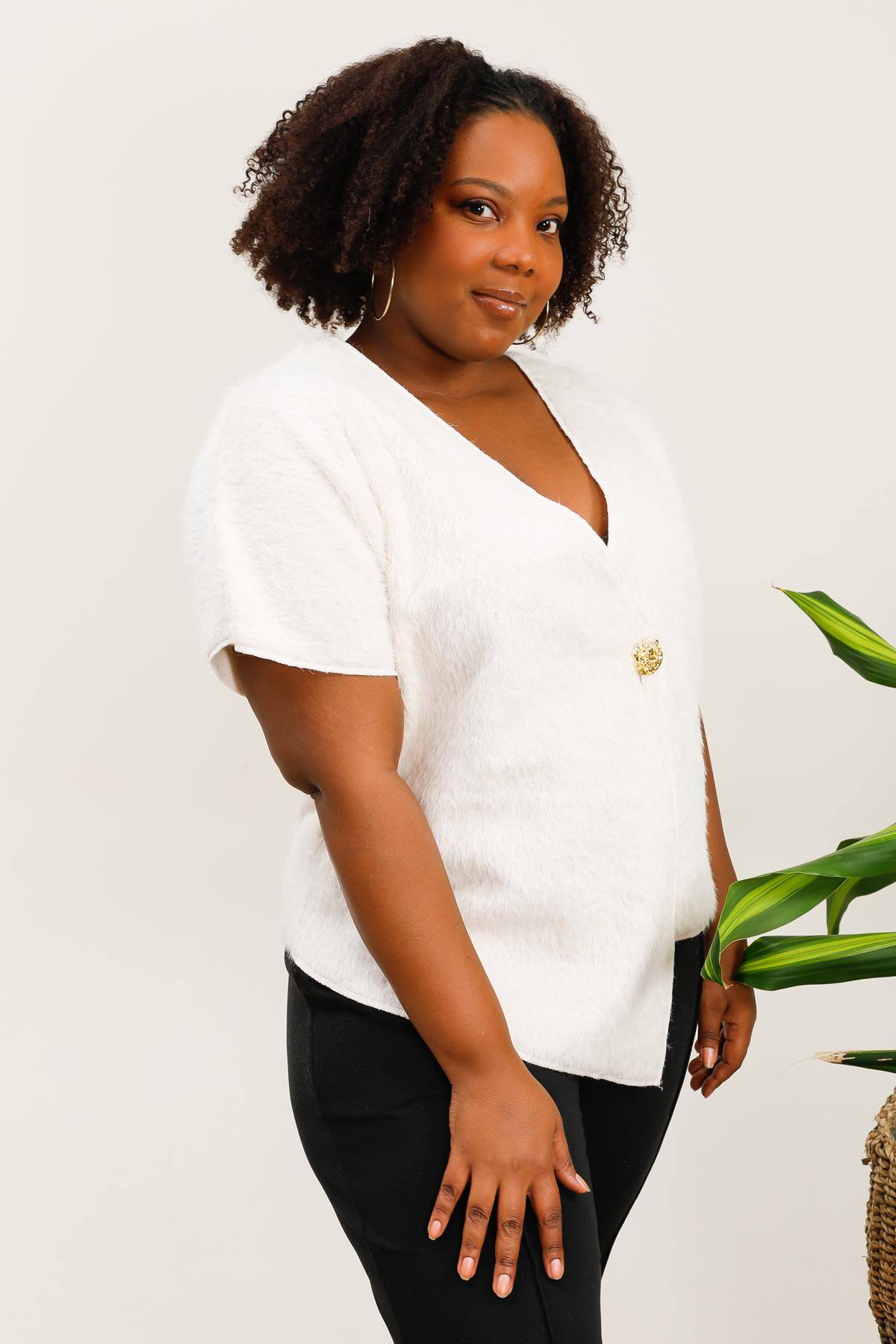 Plus size cardigan i Stor Storlek