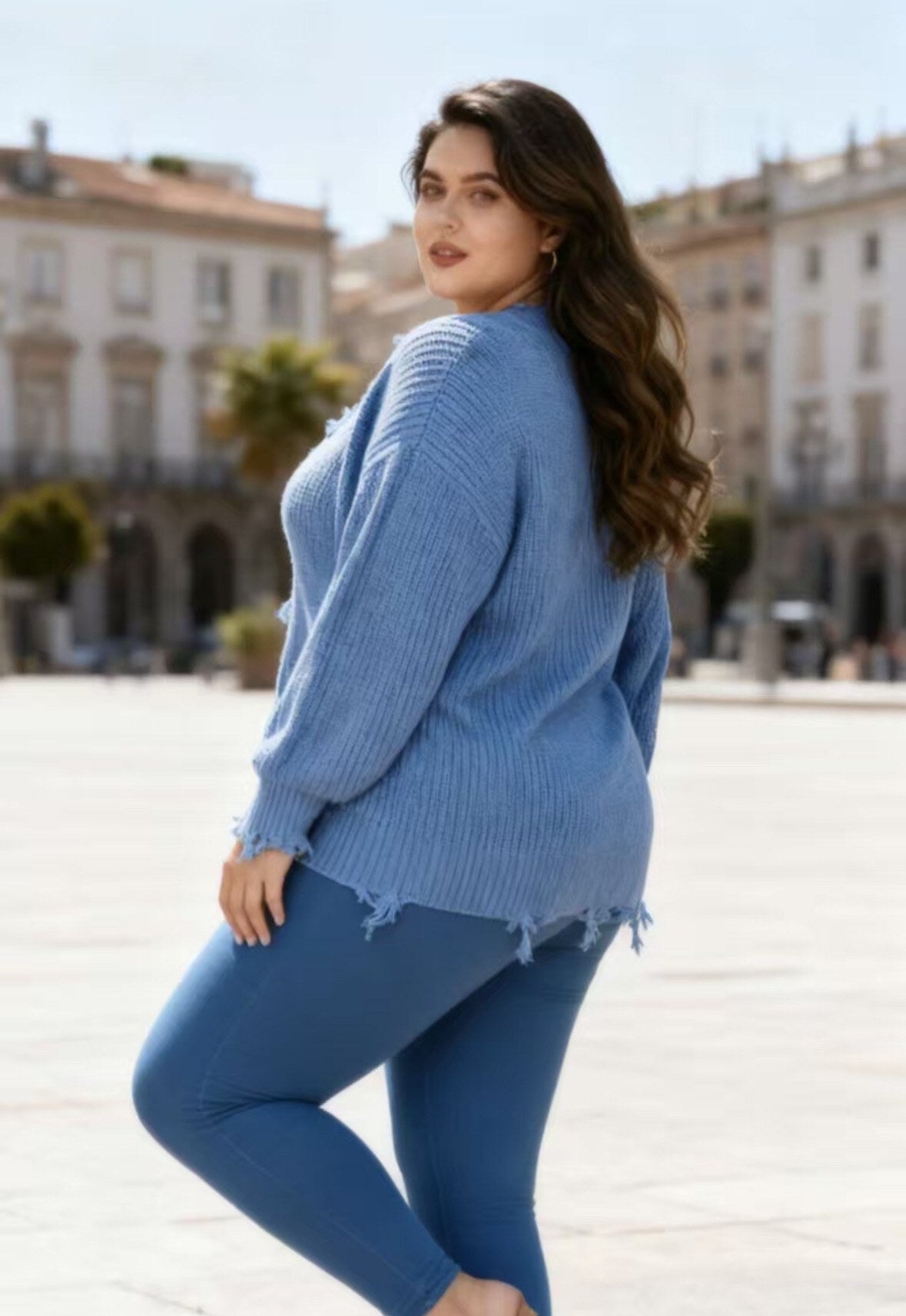 Plus size cardigan i Stor Storlek
