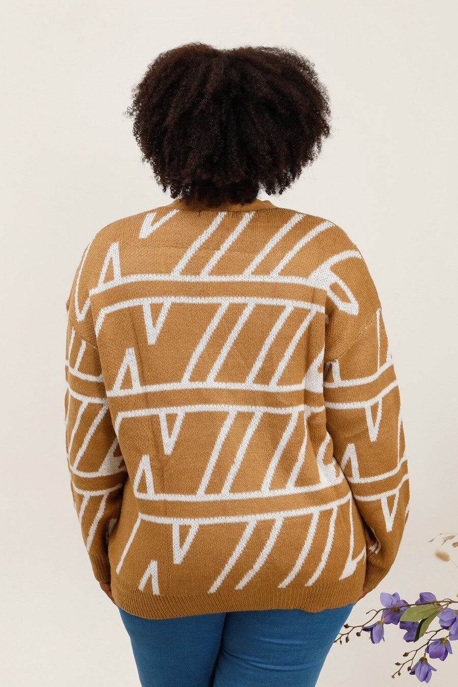 Plus size cardigan i Stor Storlek