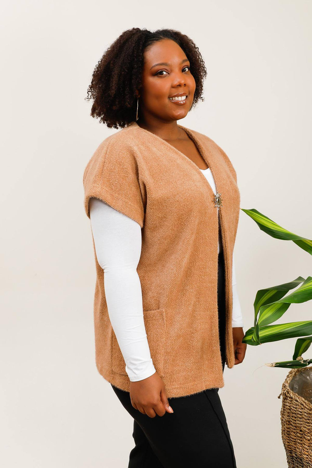 Plus size cardigan i Stor Storlek