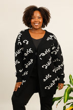 Plus size cardigan i Stor Storlek