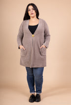 Plus size cardigan i Stor Storlek