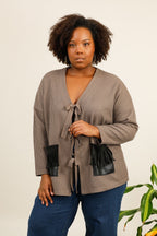 Plus size cardigan i Stor Storlek