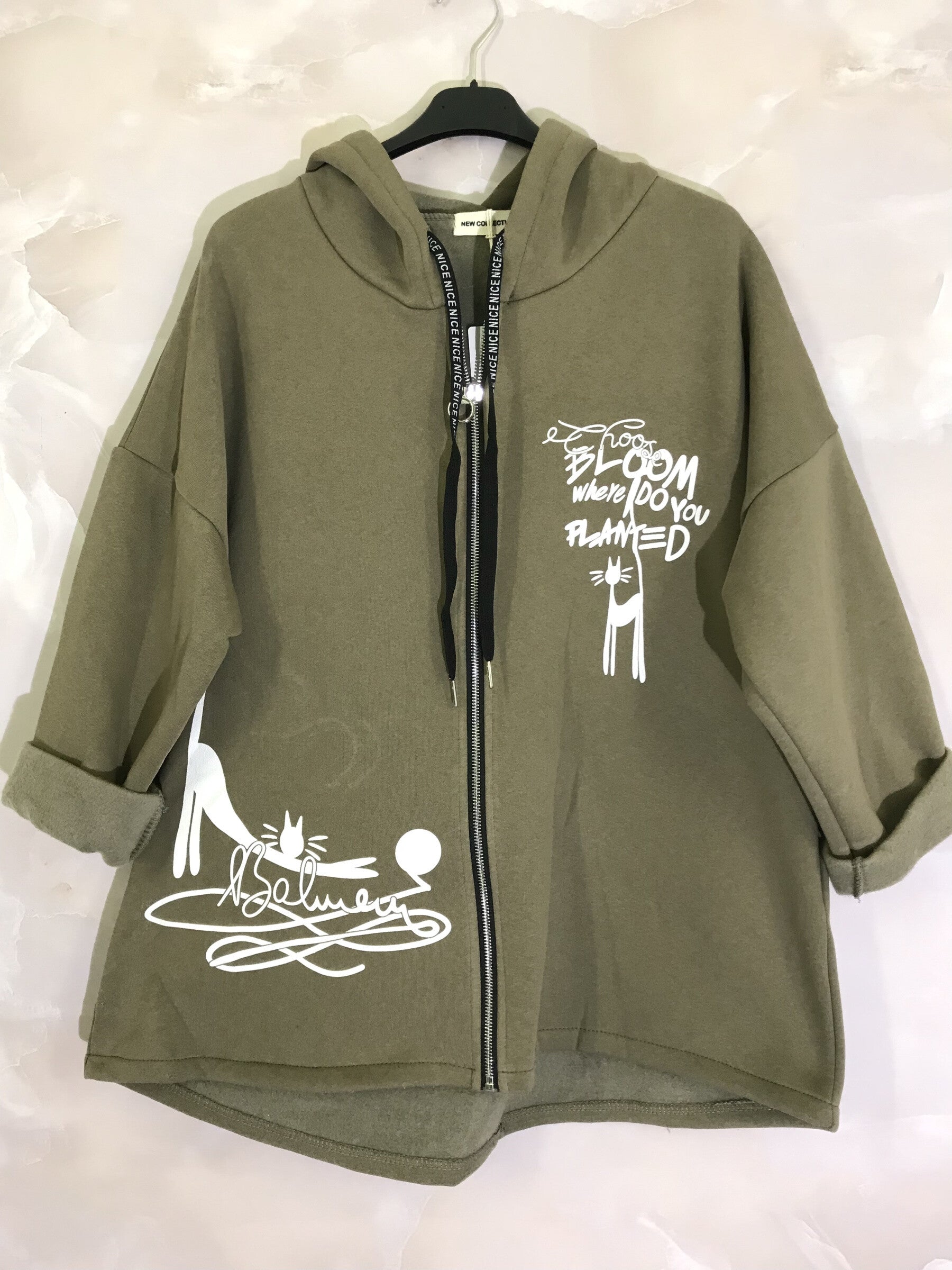 Plus Size Fleece vest with hood and pockets