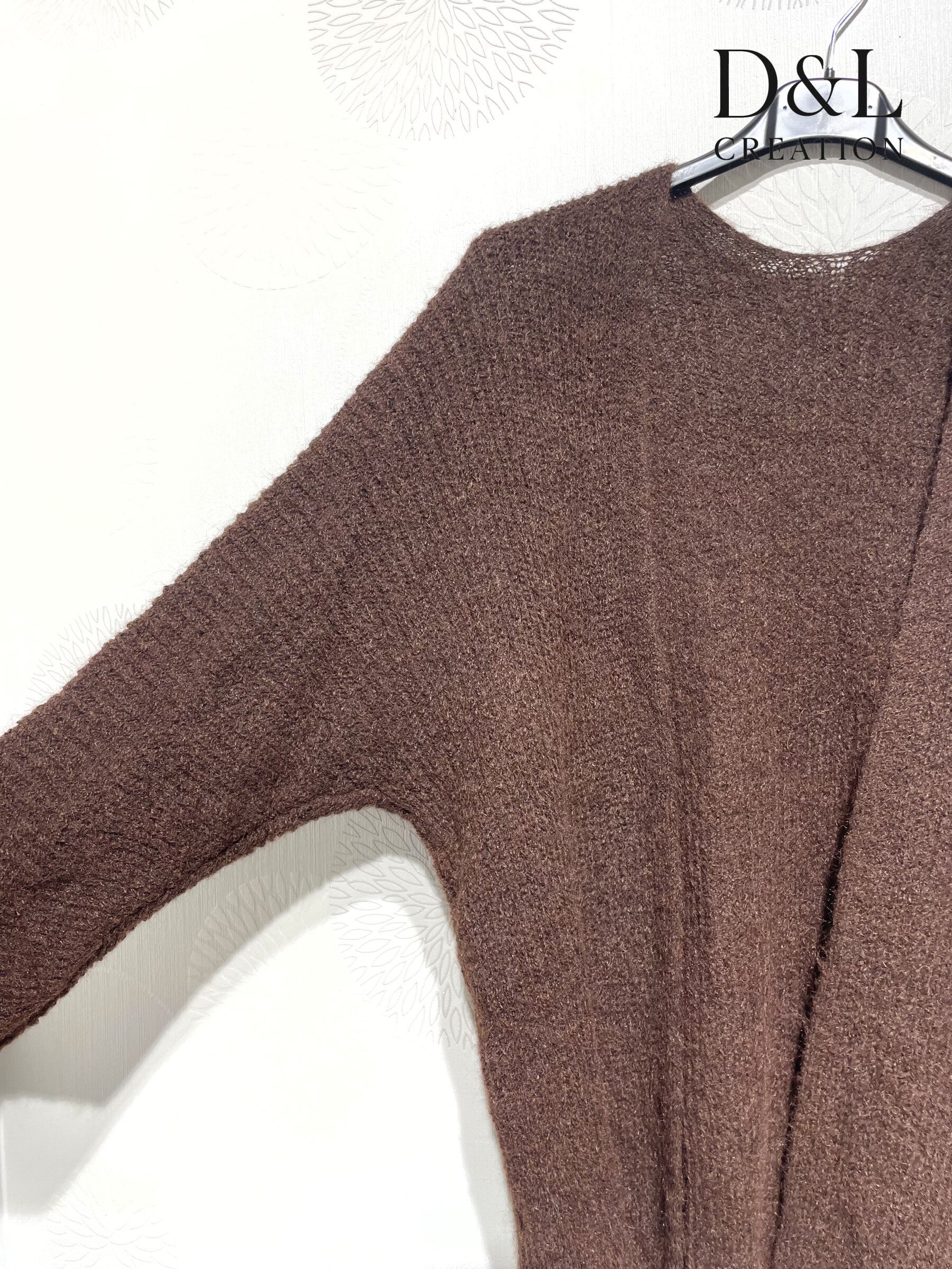 Öppen cardigan med alpacka och superstretchig ull i storlekar 38 till 52 | Plus Size