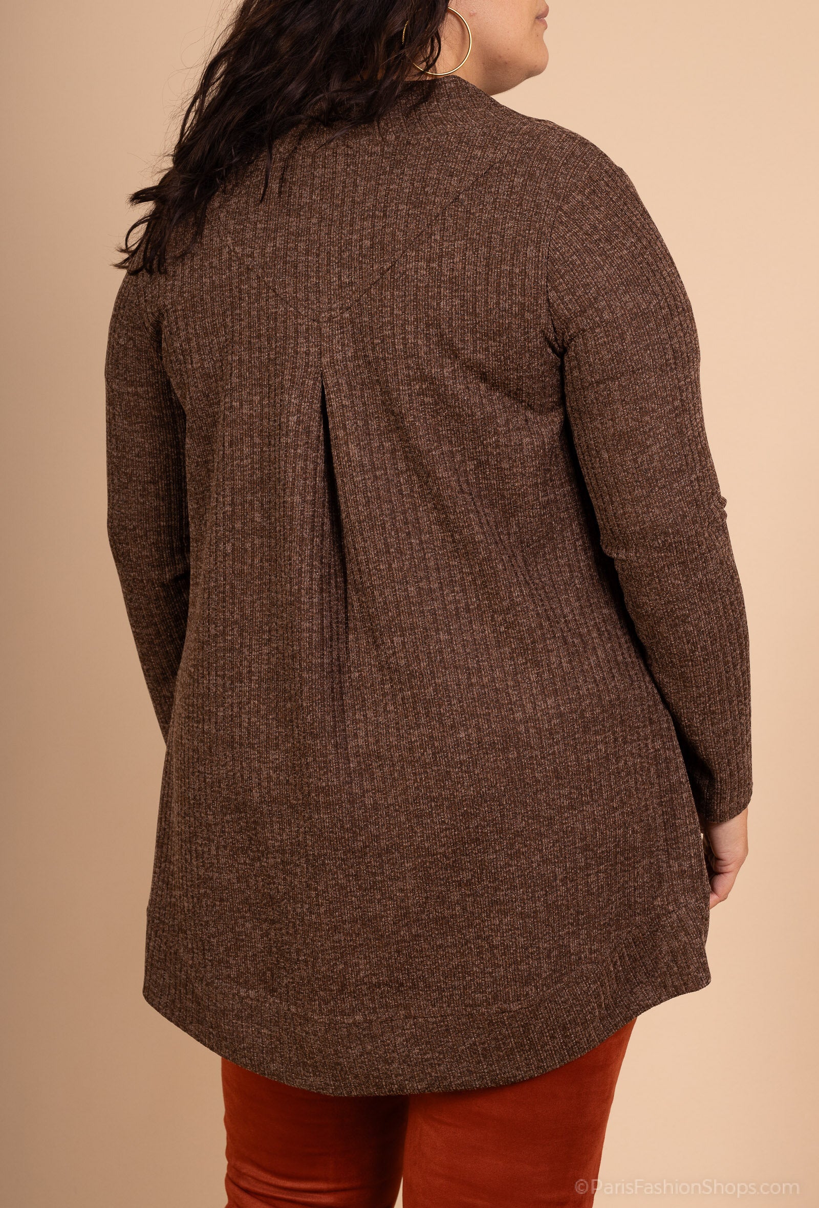Elegant långline cardigan i Plus Size