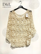 Plus Size Poncho Vest i T40 United Lace till T52