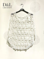 Plus Size Poncho vest in t40 united lace at T52