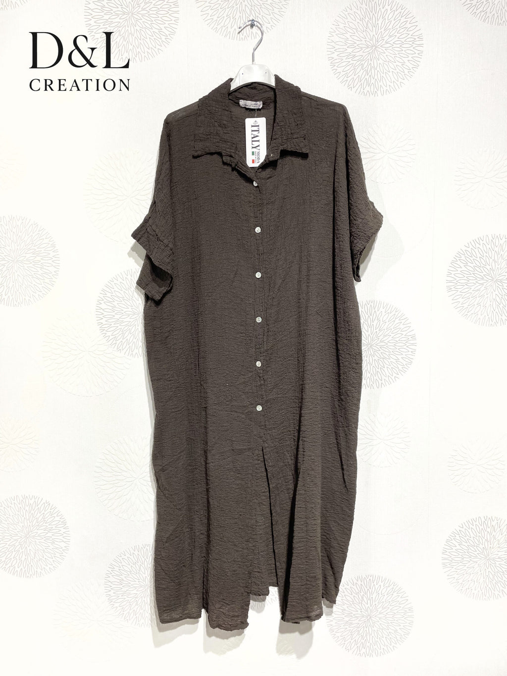 Plus Size Vest / Long dress / Long shirt in Embarly Cotton Ultra Strech T38 at T52