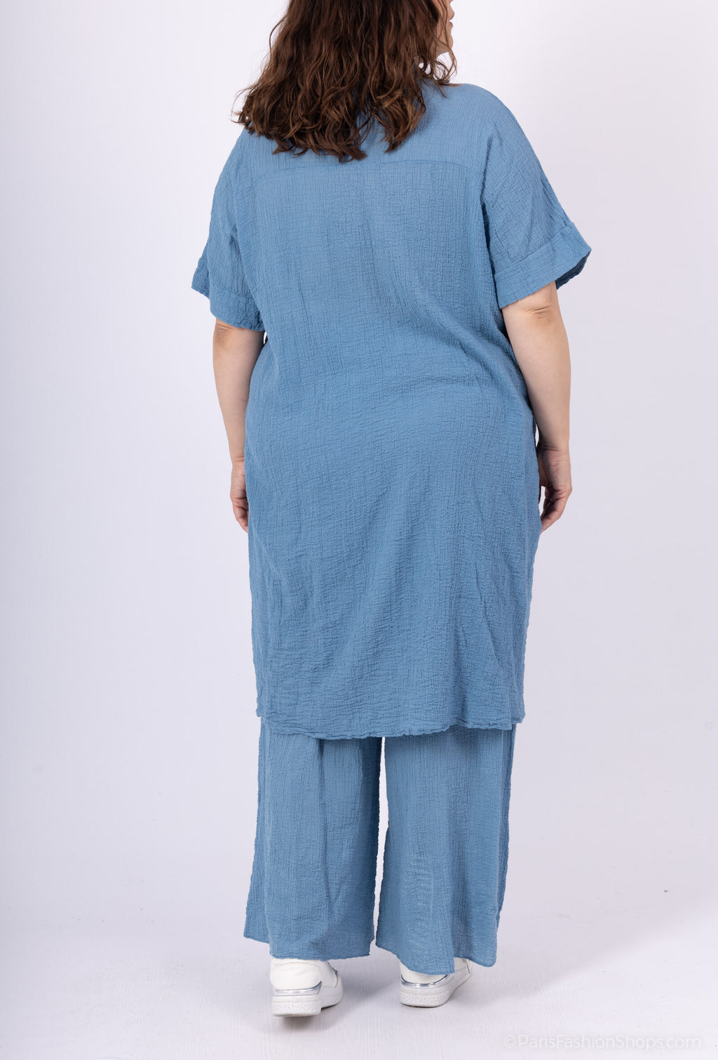 Plus Size Vest / Long Dress / Long Shirt i Embarly Cotton Ultra Stretch T38-T52
