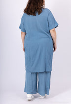 Plus Size Vest / Long Dress / Long Shirt i Embarly Cotton Ultra Stretch T38-T52
