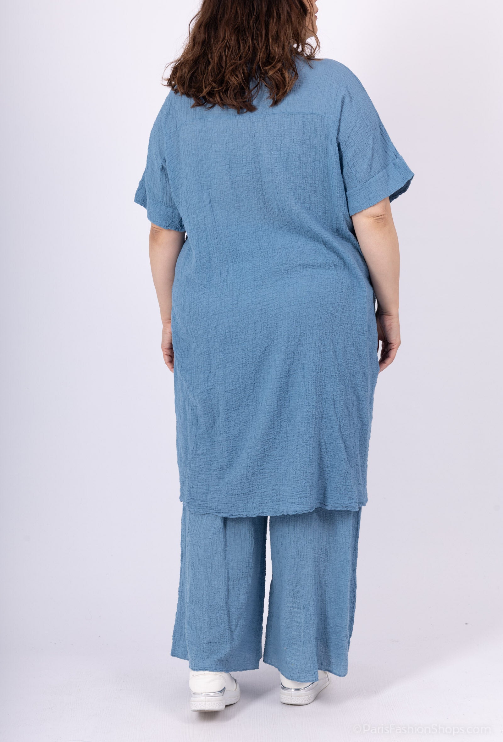 Plus Size Vest / Long Dress / Long Shirt i Embarly Cotton Ultra Stretch T38-T52