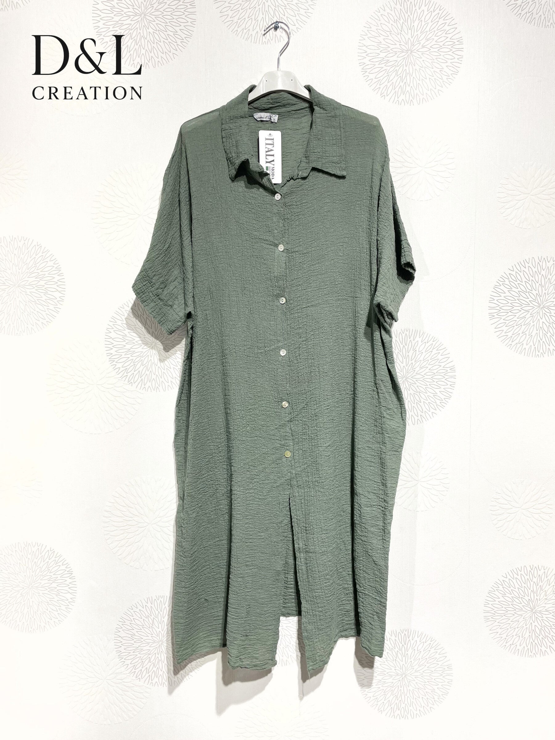 Plus Size Vest / Long Dress / Long Shirt i Embarly Cotton Ultra Stretch T38-T52