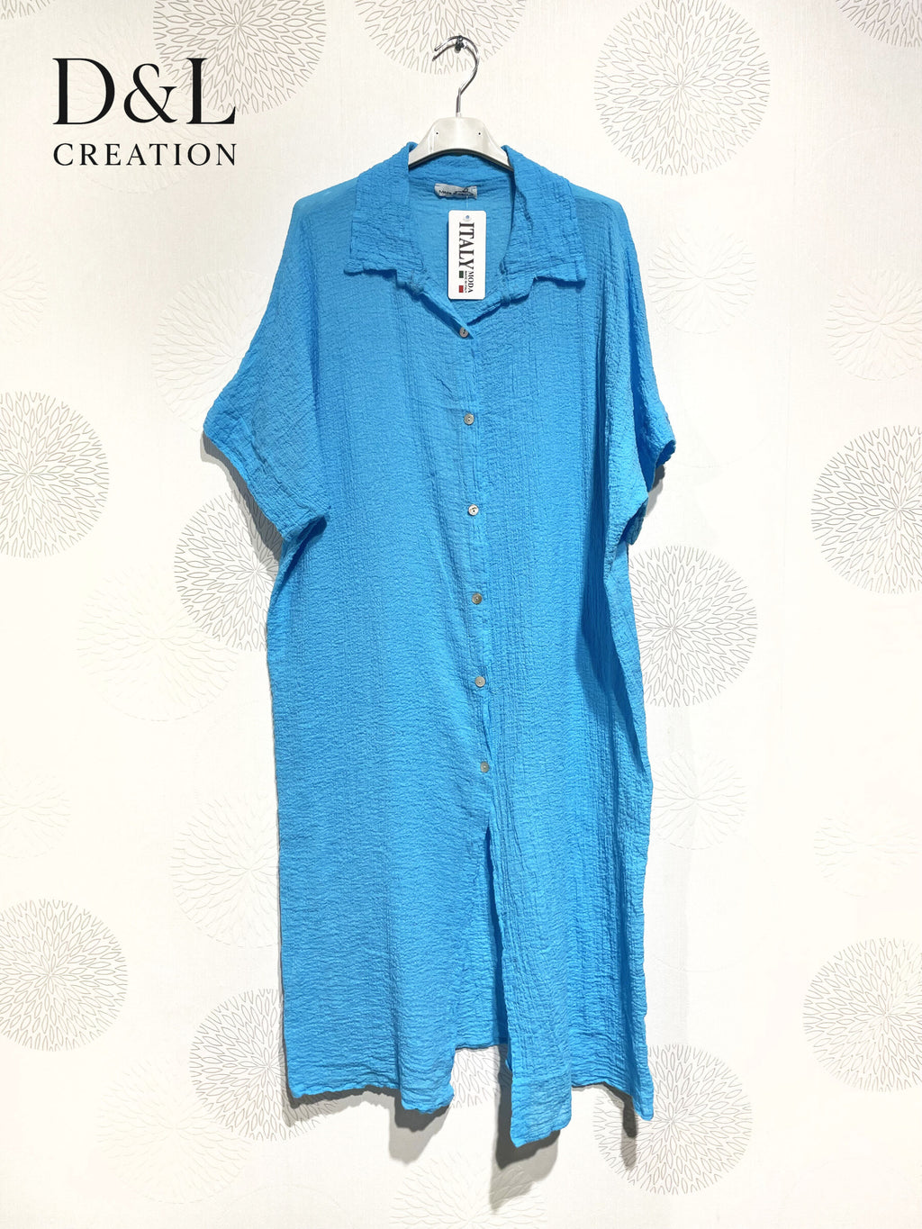 Plus Size Vest / Long dress / Long shirt in Embarly Cotton Ultra Strech T38 at T52