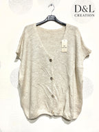 Plus Size Sleeveless knit vest in ultra soft knit T40 to T54