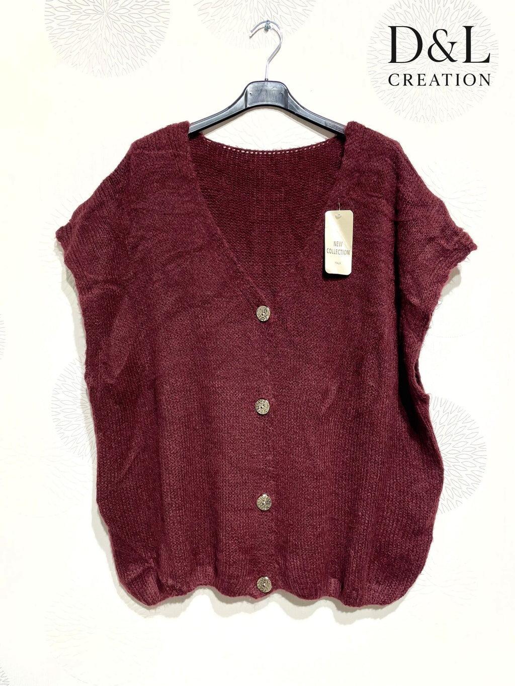 Plus Size Sleeveless knit vest in ultra soft knit T40 to T54