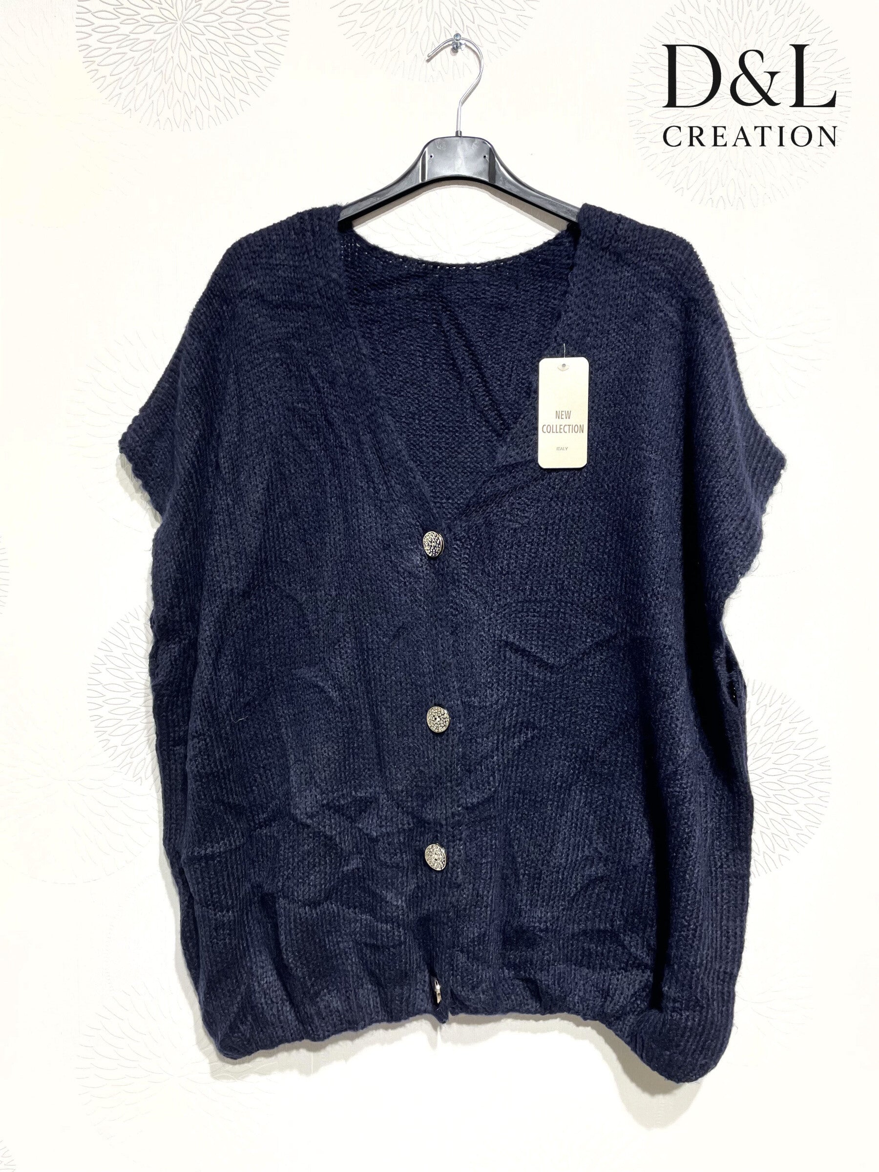 Plus Size Sleeveless knit vest in ultra soft knit T40 to T54