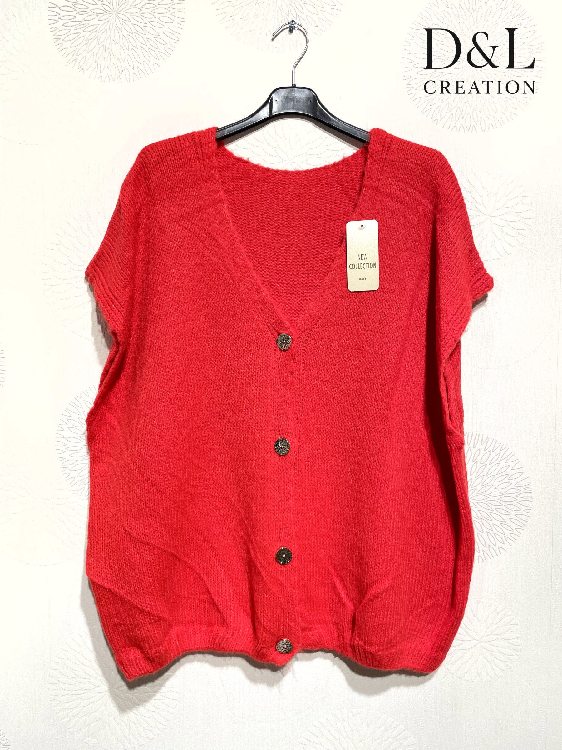 Plus Size Sleeveless knit vest in ultra soft knit T40 to T54