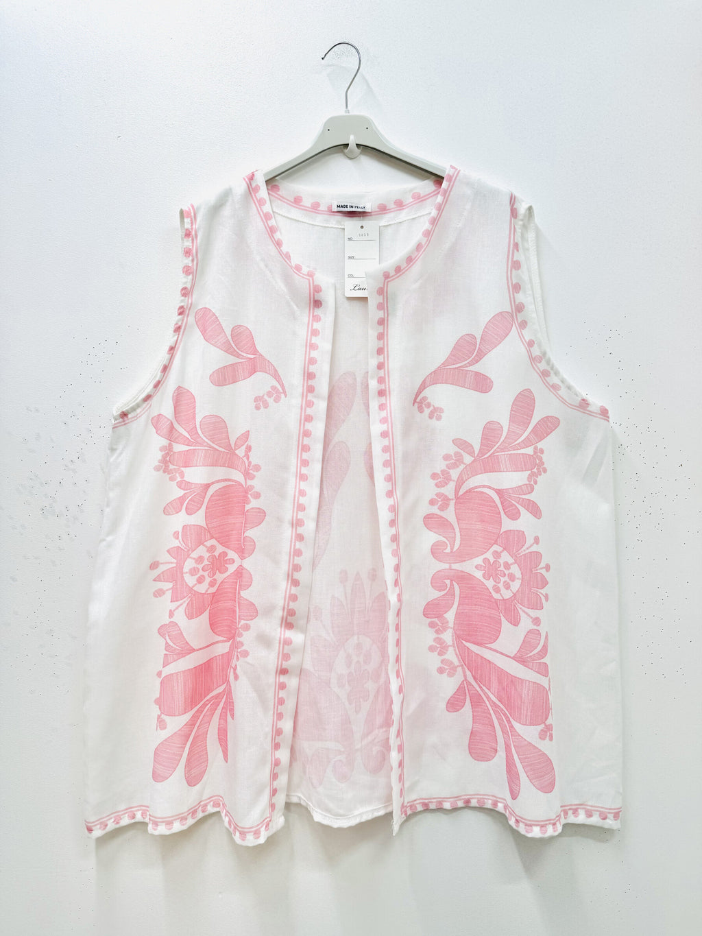 Plus Size Printed sleeveless vest