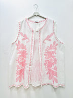 Plus Size Printed sleeveless vest