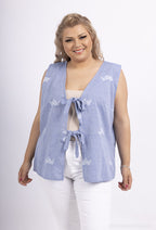 Plus Size Sleeveless vest