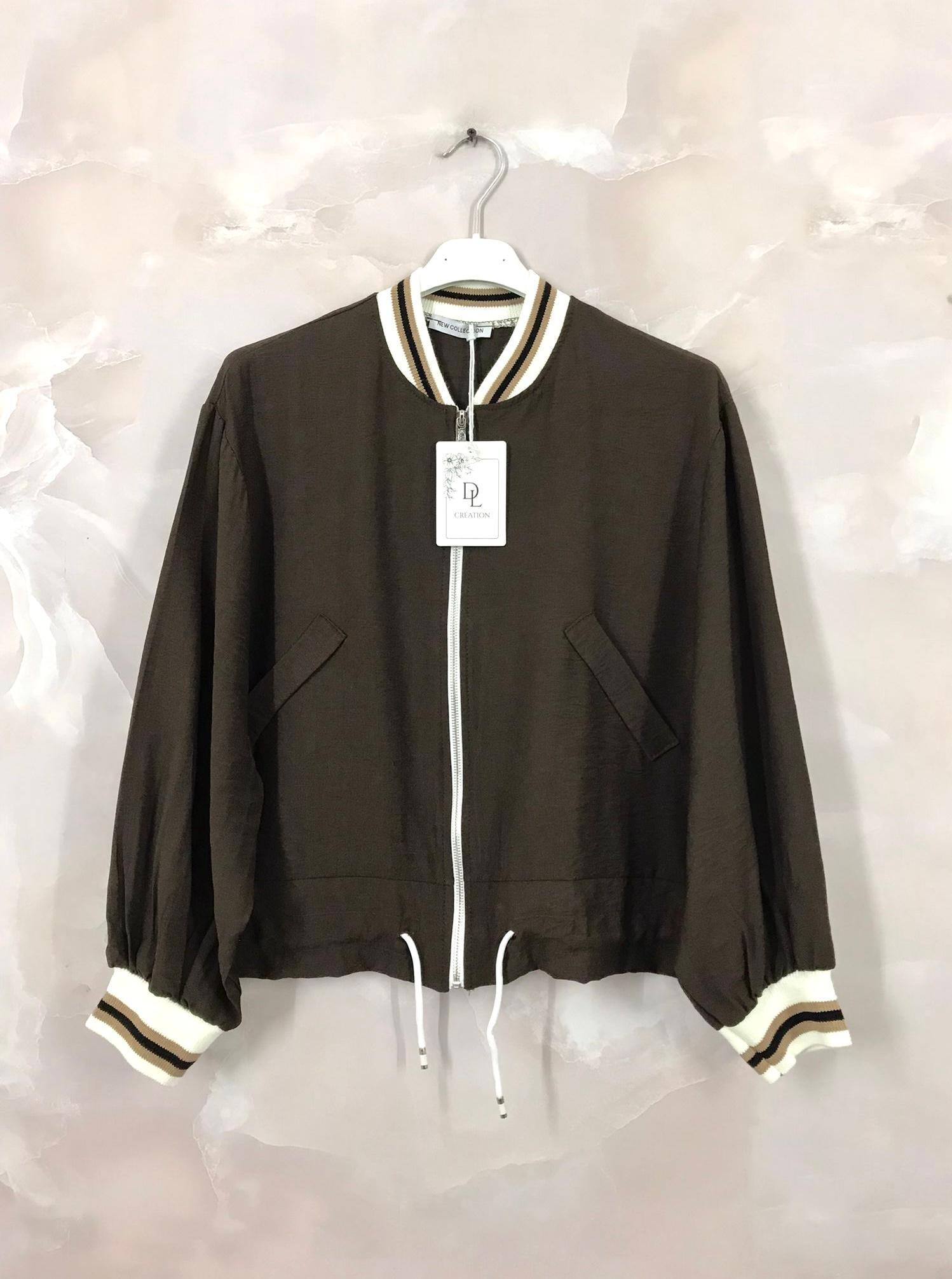 Plus Size Short and slim bomber style vest with fake pockets sizes 38 to 50