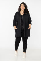 Sweatshirt cardigan with LOVE print on the back i Stor Storlek