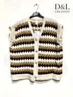 Colorful sleeveless knit vest sizes 38 to 50 i Plus Size